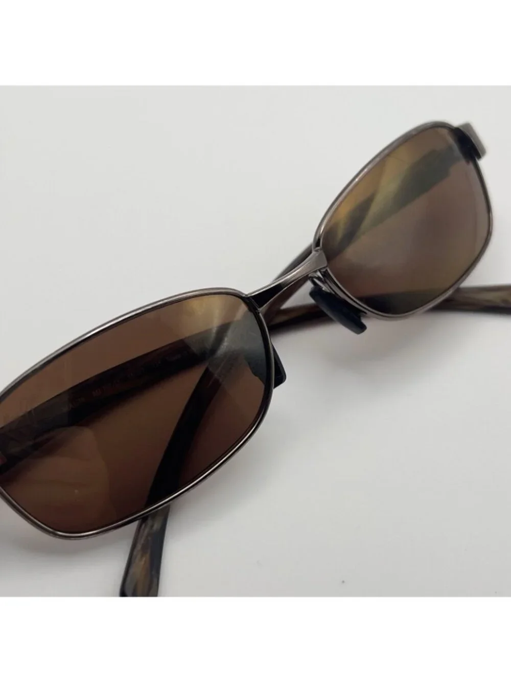Maui Jim MJ-101-25 Sunglass Frames Brown Lenses Brown Marble 55-17-135 Case